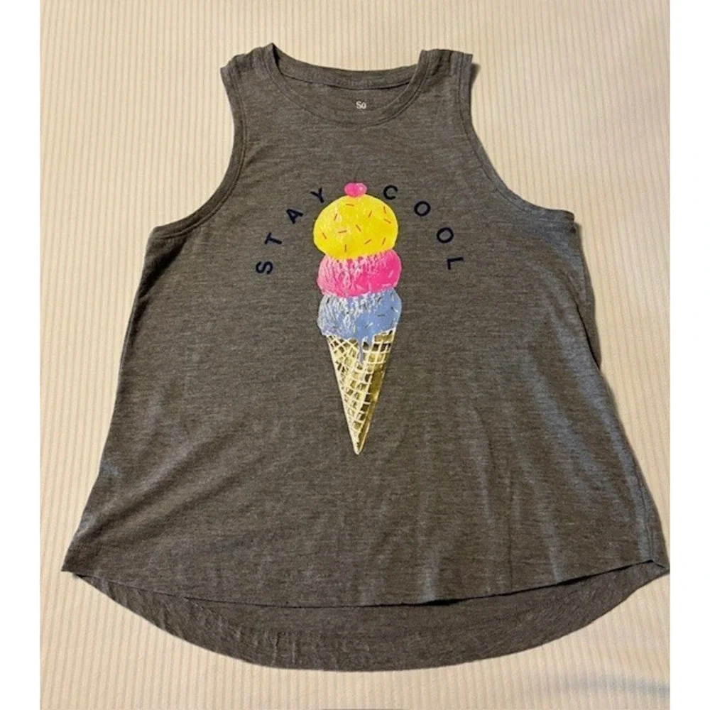 SO girls size 14/16 ice cream tank top, 